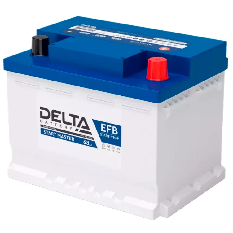 Аккумуляторная батарея Delta START MASTER EFB 1268 - 3401010420009