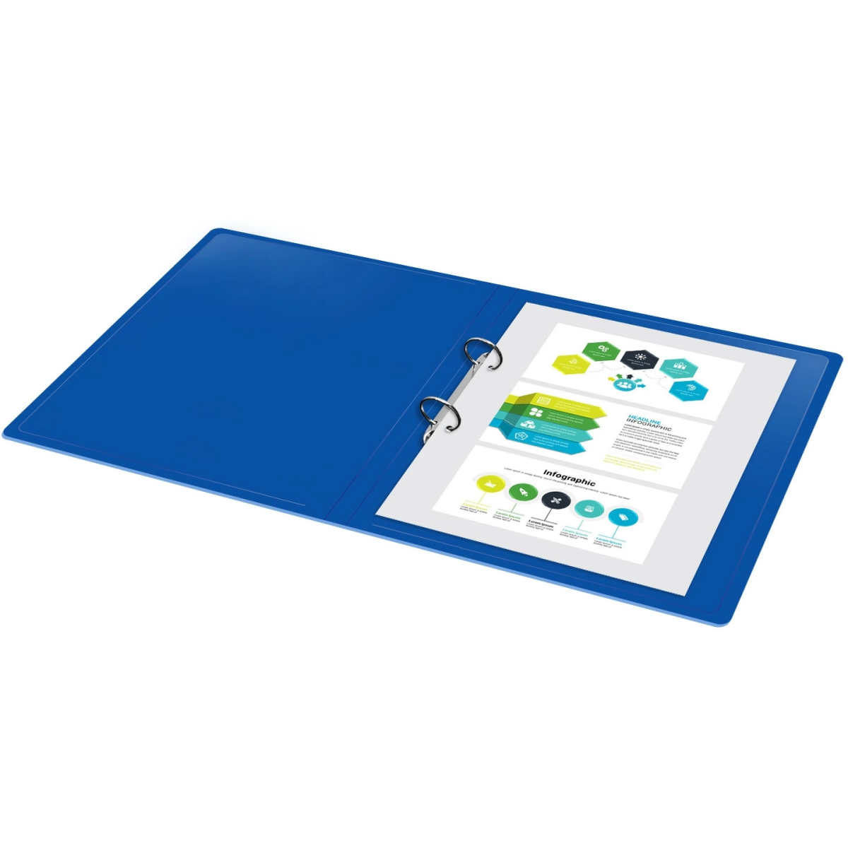 Папка на 2-х кольцах Silwerhof 2062977 - фото 3