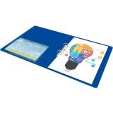 Папка на 2-х кольцах Бюрократ 0840/2DBLU (-0840/2DBLU)