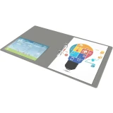 Папка на 2-х кольцах Бюрократ 0840/2DGREY (-0840/2DGREY)