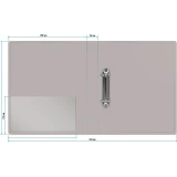 Папка на 2-х кольцах Бюрократ 0840/2DGREY (-0840/2DGREY)