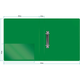 Папка на 2-х кольцах Бюрократ 0840/2DGRN (-0840/2DGRN)