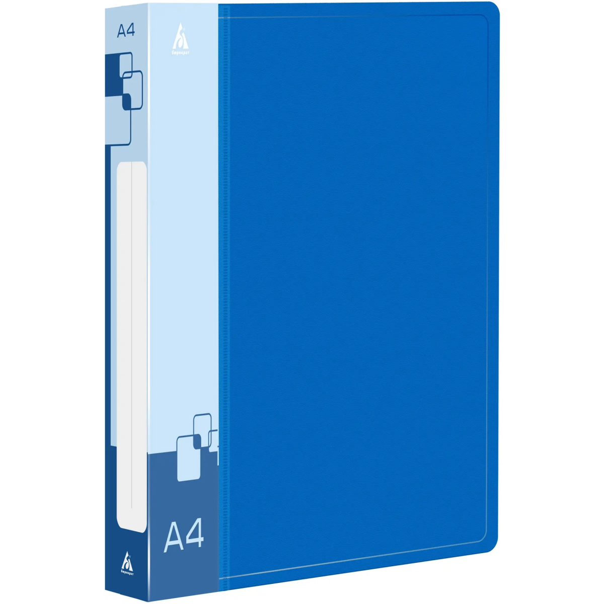 Папка на 4-х кольцах Бюрократ 0840/4DBLU - -0840/4DBLU - фото 3