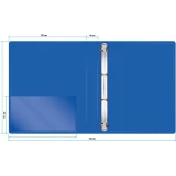 Папка на 4-х кольцах Бюрократ 0840/4DBLU (-0840/4DBLU)