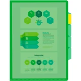 Папка-уголок Бюрократ E356GRN (-E356GRN)