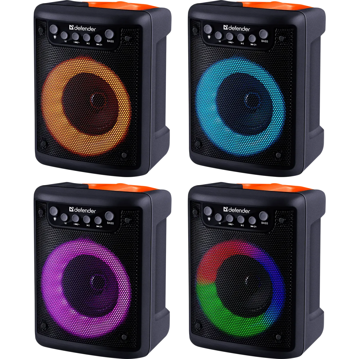 Портативная акустика Defender Funky Black/Orange - 65053 - фото 7