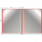 Папка файловая Бюрократ BPV80RED (-BPV80RED)