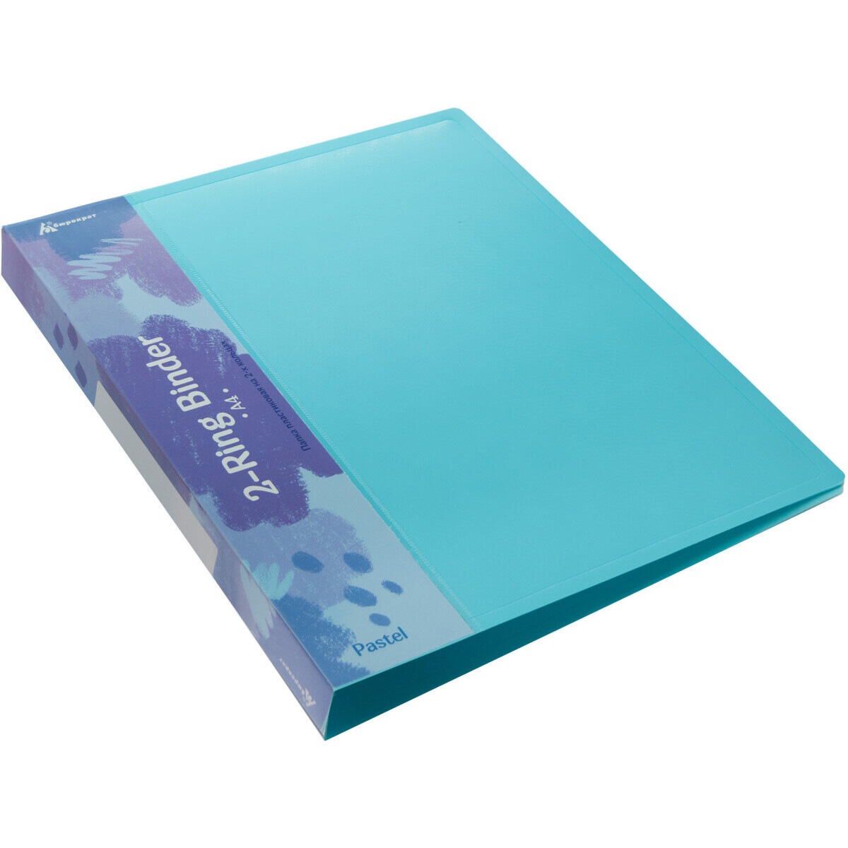 Папка на 2-х кольцах Бюрократ PAST0812/2RBLUE - фото 3