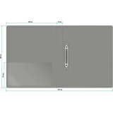 Папка на 2-х кольцах Бюрократ 0827/2RGREY (-0827/2RGREY)