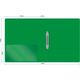 Папка на 2-х кольцах Бюрократ 0827/2RGRN (-0827/2RGRN)