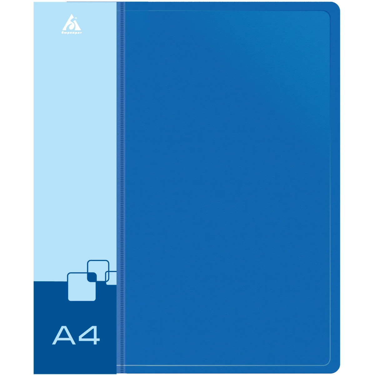 Папка на 4-х кольцах Бюрократ 0827/4RBLU - -0827/4RBLU - фото 2