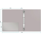 Папка на 4-х кольцах Бюрократ 0827/4RGREY (-0827/4RGREY)