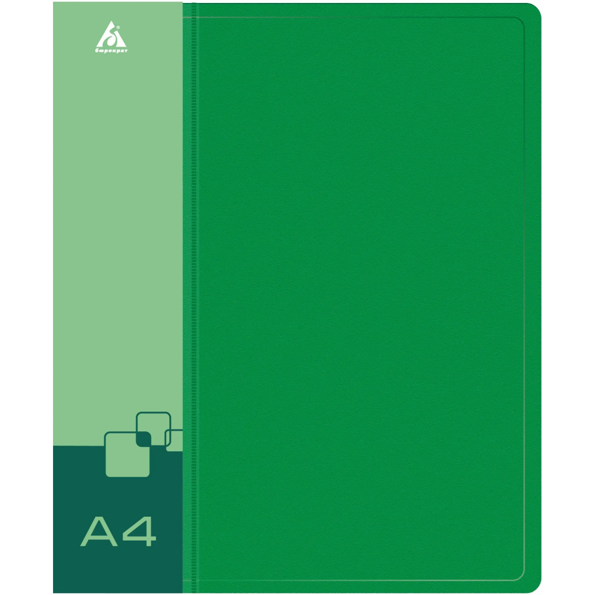 Папка на 4-х кольцах Бюрократ 0827/4RGRN - -0827/4RGRN - фото 2