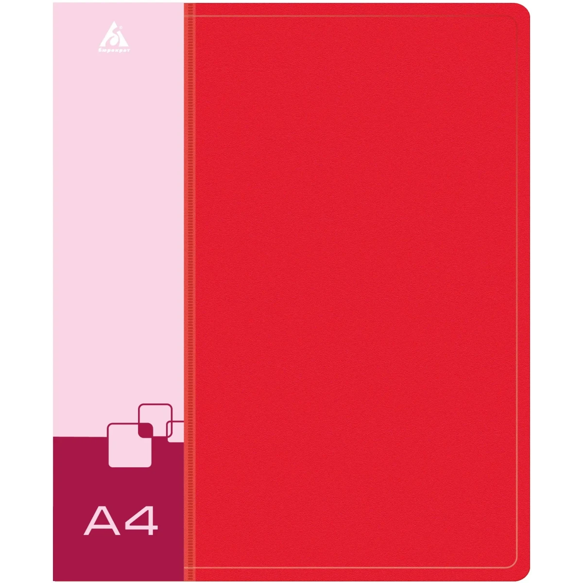 Папка на 4-х кольцах Бюрократ 0827/4RRED - -0827/4RRED - фото 2