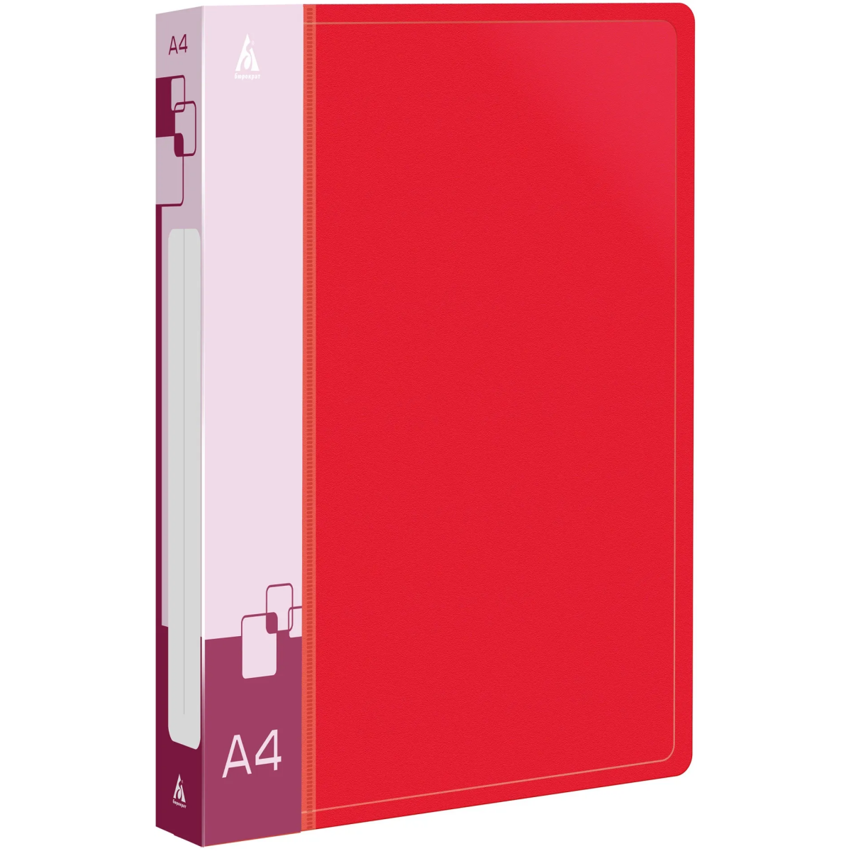 Папка на 4-х кольцах Бюрократ 0827/4RRED - -0827/4RRED - фото 3