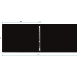 Папка на 4-х кольцах Бюрократ 0827GA3BLCK (-0827GA3BLCK)