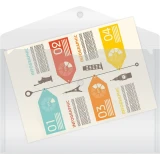 Папка-конверт Бюрократ PK803ACLEAR (-PK803ACLEAR)