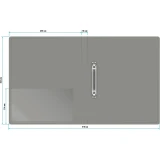 Папка на 2-х кольцах Бюрократ 0818/2RGREY (-0818/2RGREY)