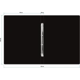 Папка на 4-х кольцах Бюрократ 0827VA3BLCK (-0827VA3BLCK)