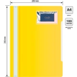 Папка-скоросшиватель Бюрократ PS-V20YEL (-PS-V20YEL)