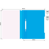 Папка-скоросшиватель Бюрократ PS20AZURE (-PS20AZURE)