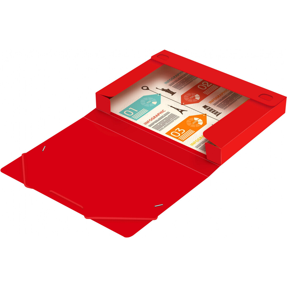 Папка архивная Бюрократ BA40/07RED - -BA40/07RED - фото 5
