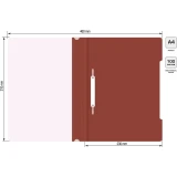 Папка-скоросшиватель Бюрократ PS20BROWN (-PS20BROWN)