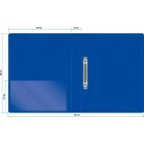 Папка на 2-х кольцах Бюрократ 0812/2RBLUE (-0812/2RBLUE)