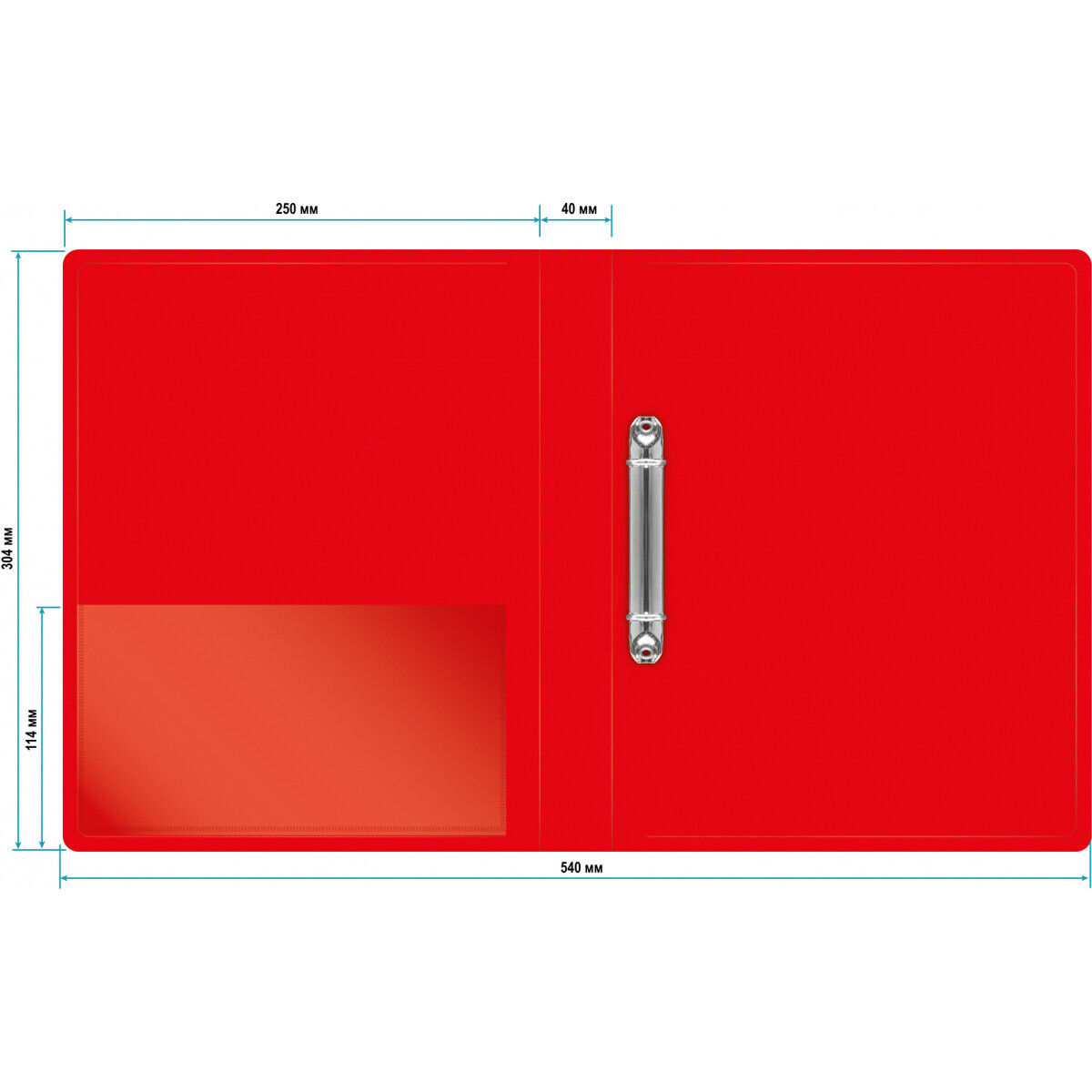 Папка Бюрократ 0812/2RRED - -0812/2RRED - фото 3