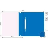 Папка-скоросшиватель Бюрократ PSL20A5BLUE (-PSL20A5BLUE)
