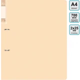 Папка на 2-х кольцах Бюрократ GEM0812/2RCREAM