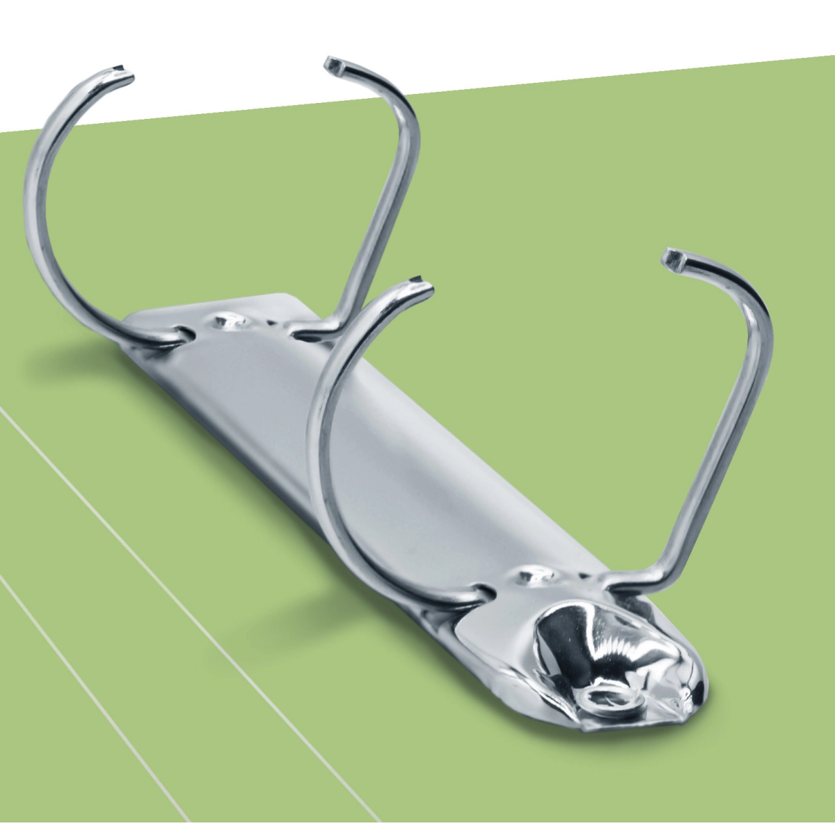 Папка на 2-х кольцах Бюрократ GEM0812/2RGRN - фото 5