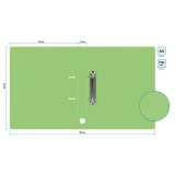 Папка на 2-х кольцах Бюрократ GEM0812/2RGRN