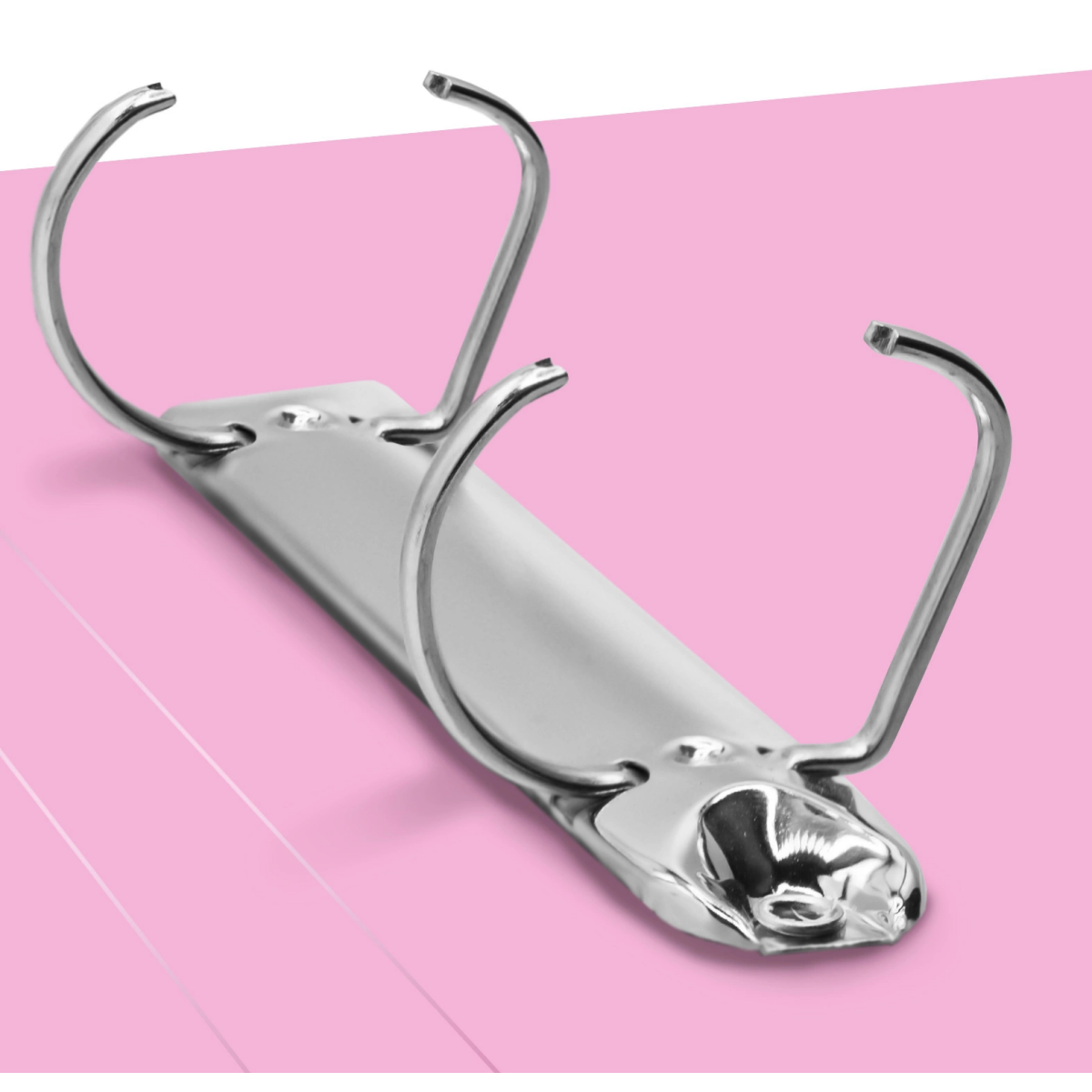 Папка на 2-х кольцах Бюрократ GEM0812/2RPIN - фото 5