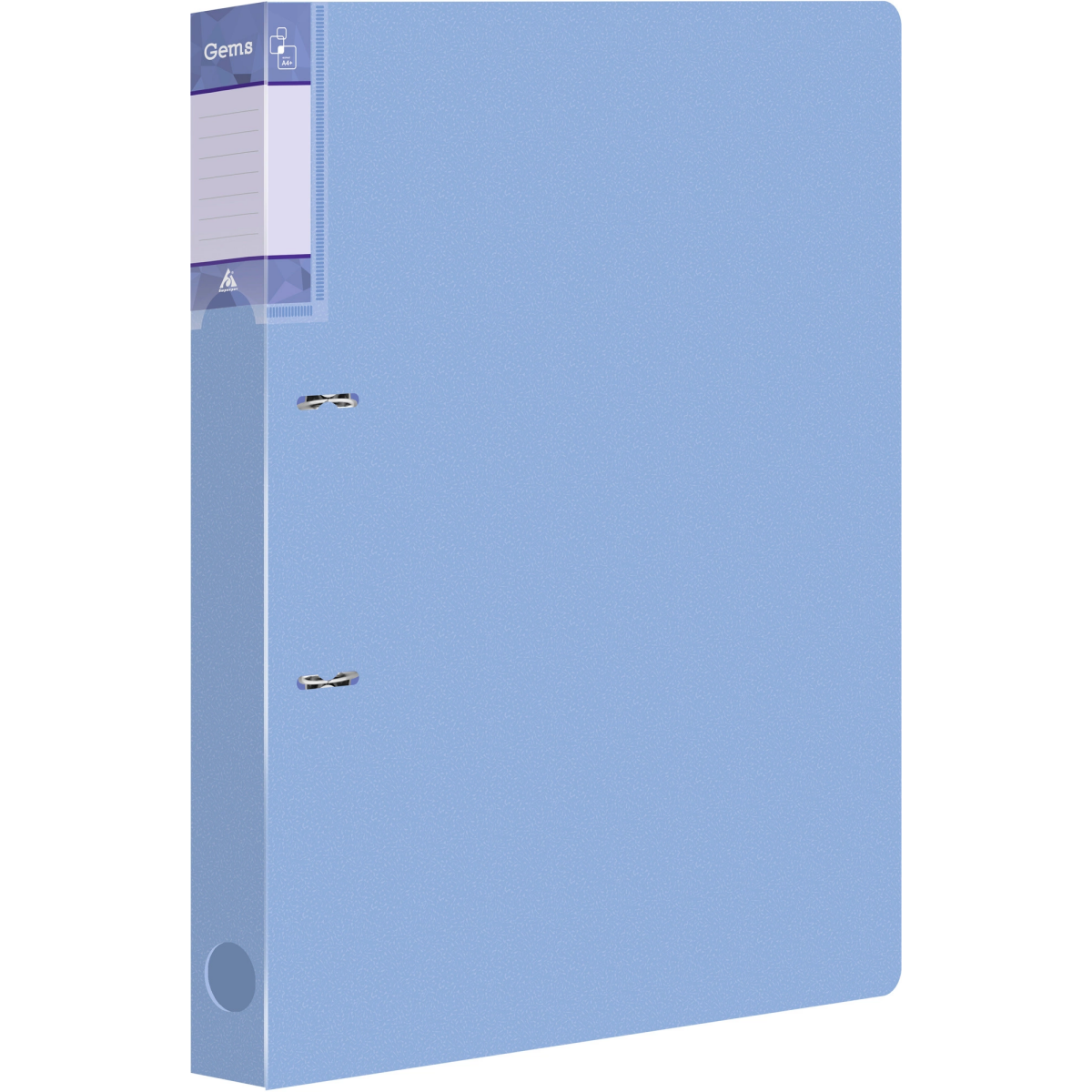 Папка на 2-х кольцах Бюрократ GEM0812/2RAZURE