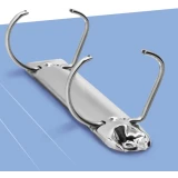 Папка на 2-х кольцах Бюрократ GEM0812/2RAZURE