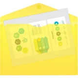 Папка-конверт Бюрократ PK804A5YEL (-PK804A5YEL)