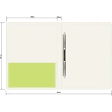 Папка с зажимом Бюрократ DNE07PLETT