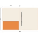 Папка с зажимом Бюрократ DNE07POR