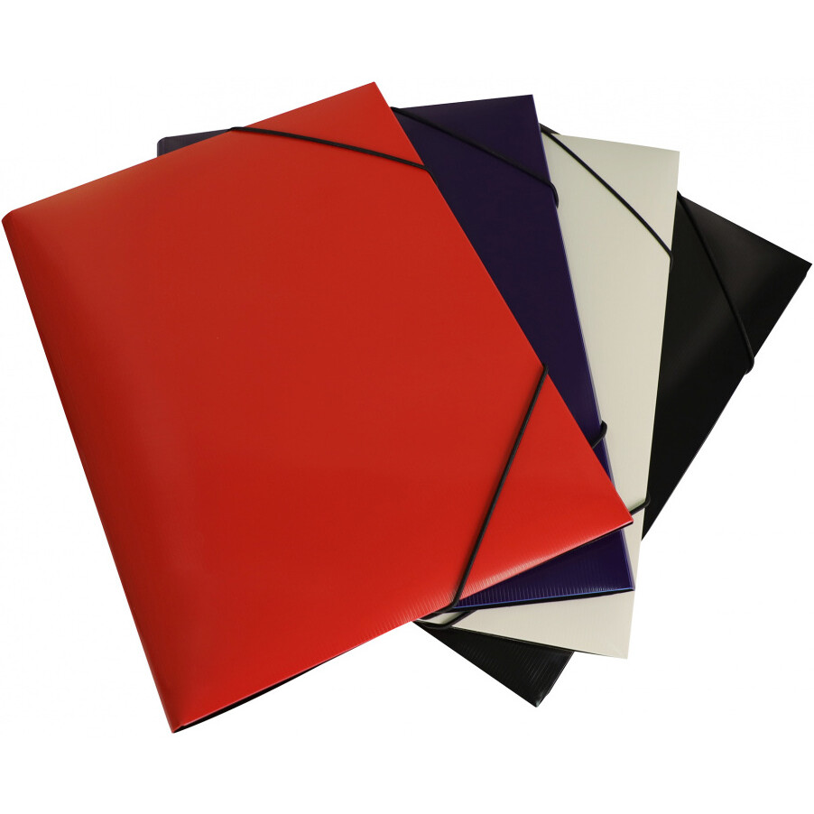 Папка на резинке Бюрократ DL510RED - фото 3