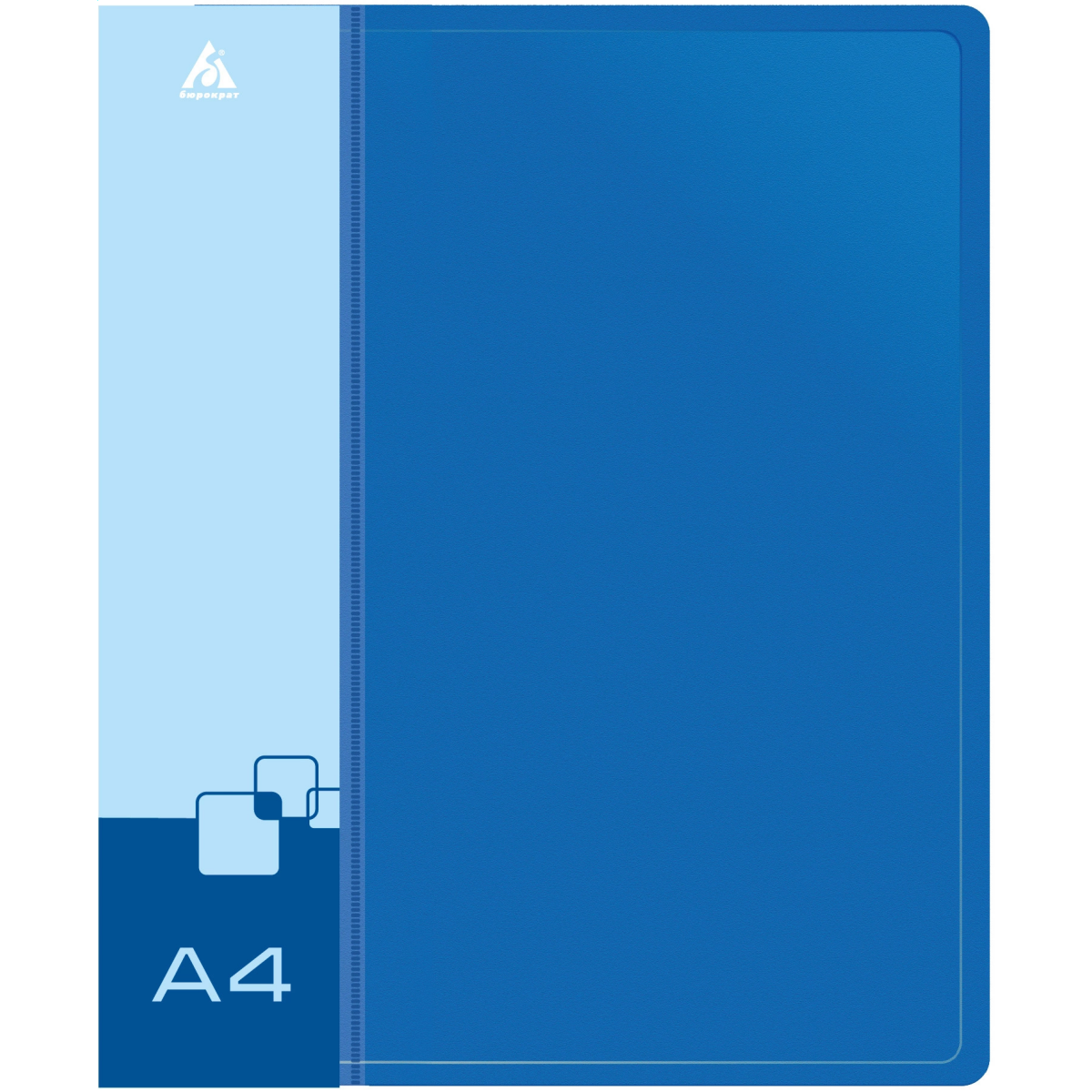 Папка на 4-х кольцах Бюрократ 0818/4RBLU - -0818/4RBLU