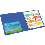 Папка на 4-х кольцах Бюрократ 0818/4RBLU (-0818/4RBLU)