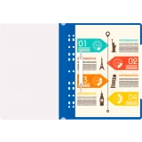 Папка Бюрократ PS-P20BLU