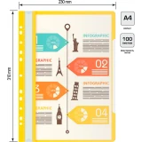 Папка Бюрократ PS-P20YEL