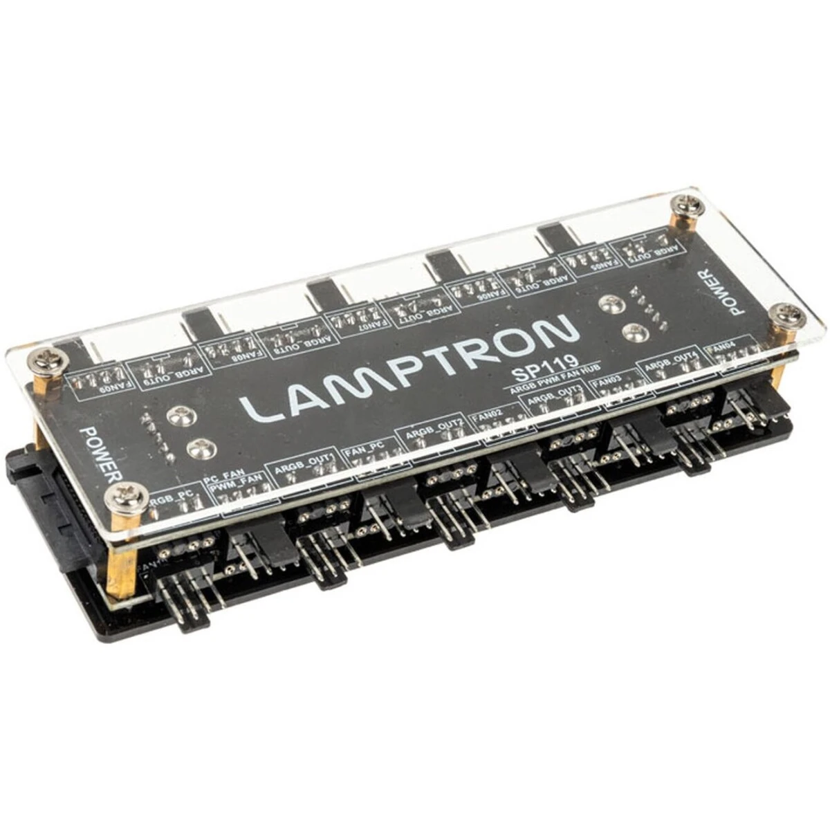 Контроллер вентиляторов Lamptron SP119 ARGB Fan Hub - LAMP-SP119