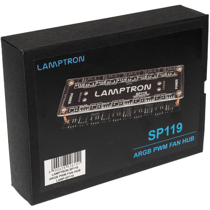 Контроллер вентиляторов Lamptron SP119 ARGB Fan Hub - LAMP-SP119 - фото 5