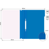 Папка-скоросшиватель Бюрократ PSL20BLUE (-PSL20BLUE)