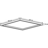 Светильник JazzWay PPL 588/G OPAL 40w 6500K (5062047)