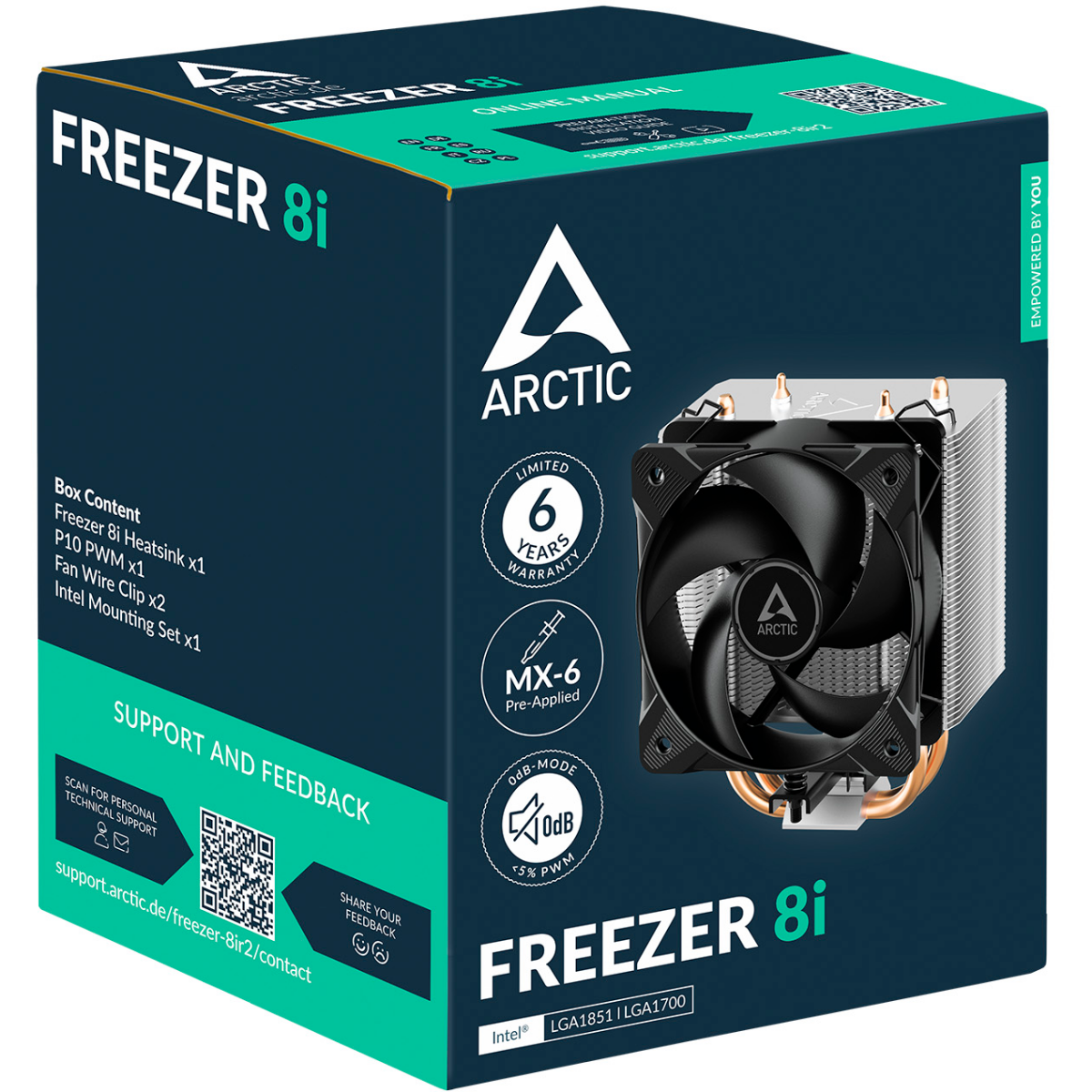 Кулер Arctic Freezer 8i - ACFRE00190A - фото 6
