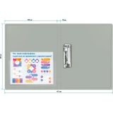 Папка с зажимом Бюрократ PZ07CGREY (-PZ07CGREY)